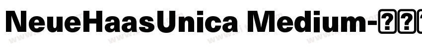 NeueHaasUnica Medium字体转换